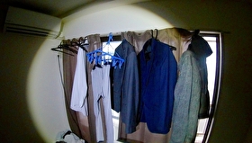 洋服と洗濯物